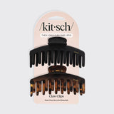 KITSCH - Recycled Plastic Oversized Matte Claw Clips 2pc Set