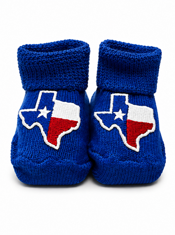 Texas Baby Booties in Gift Box