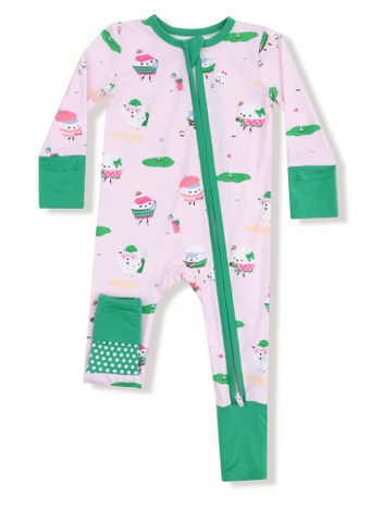 Golf Pro - Girl - 2 way Zipper Romper 3-6M