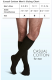 Sigvaris Model 186C Casual Cotton Socks 15-20 -MENS