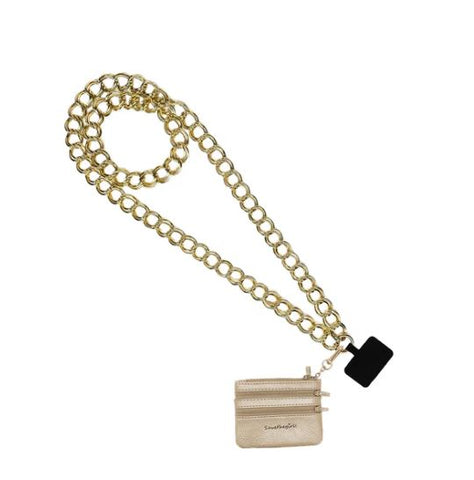 Clip & Go Double Link Chain w/Pouch - Gold