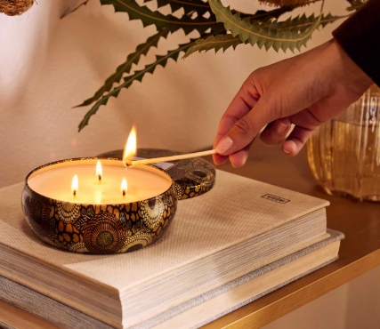 Baltic Amber 3 Wick Tin Candle