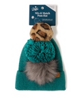 Britt's Knits Snap To It  Mix & Match Pom Hat - Green