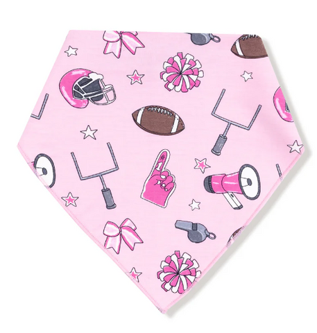 Game Day- Pink - Bandana Bib O/S