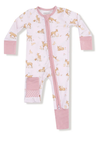 Little Fawn - 2 Way Zipper Romper 3-6M