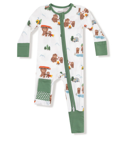 Bigfoot Camping - 2 Way Zipper Romper 3-6M