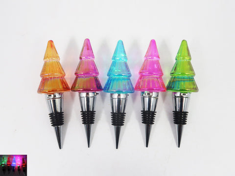 Lit Tree Shape Bottle Stopper