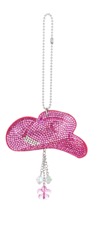 Car Charm - Cowgirl Hat