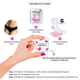 Emergency Panties Bikini PLUS Size Fits 1X-3X