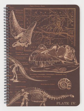 Dinosaur Bones Spiral Notebook