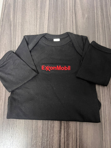 XOM-6 Month Baby Onesie (Black)