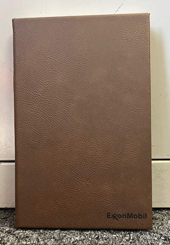 XOM Leatherette Journal 5 1/4" x 8 1 dark brown