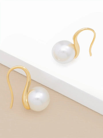 Classic Pearl Beaded Drop Earring Jewelry