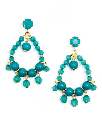 Teal Earrings