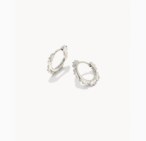 GENEVIEVE HUGGIE EARRINGS SILVER