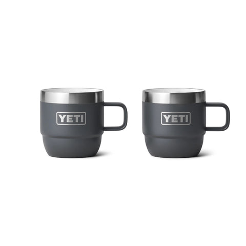 Rambler 6 oz Espresso Mug 2Pk Charcoal