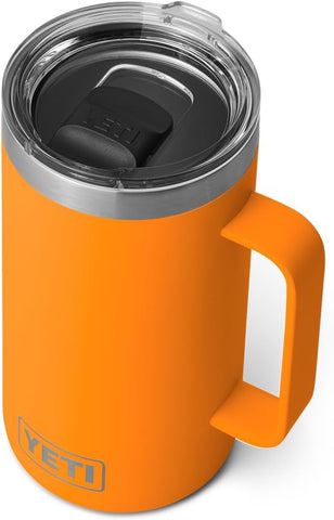 YETI Rambler 24 oz Mug, Vacuum Insulated, Stainless Steel with MagSlider Lid, King Crab