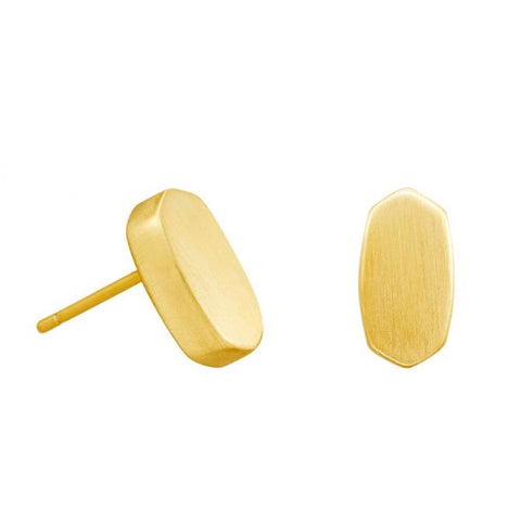 Barrett Stud Earrings in Gold