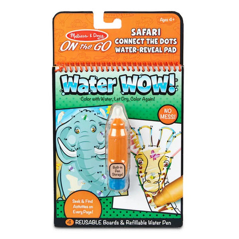 Water Wow! Safari Connect the Dots Water-Reveal Pad – On the Go Travel Activity