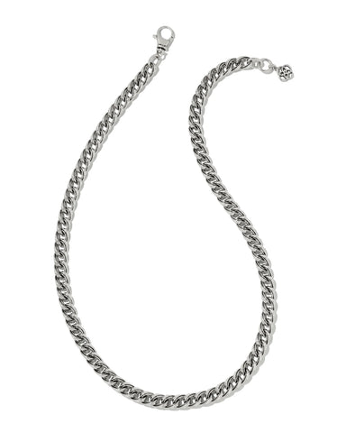 Vincent Chain Necklace in Vintage Silver