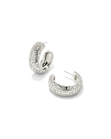 Harper Small Hoop Earrings in Silver