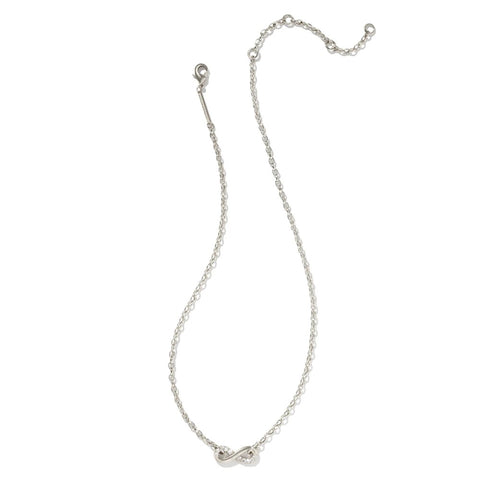 Kendra Scott Annie Infinity Pendant Necklace in White Crystal