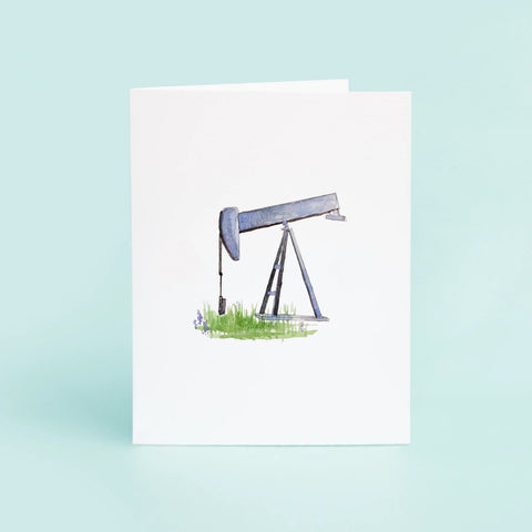 Texas Pump Jack Card