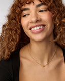 CAILIN CRYSTAL PENDANT NECKLACE GOLD GOLDEN YELLOW CRYSTAL