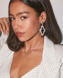 Kendra Scott-Cailin Delicate Strand Necklace Silver White CZ