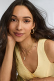 CROSS CRYSTAL PENDANT NECKLACE GOLD WHITE CRYSTAL