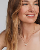 DIRA PEARL SHORT PENDANT NECKLACE GOLD FRESHWATER CULTURED PEARL