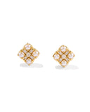 DIRA PEARL STUD EARRINGS GOLD FRESHWATER CULTURED PEARL