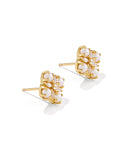 DIRA PEARL STUD EARRINGS GOLD FRESHWATER CULTURED PEARL
