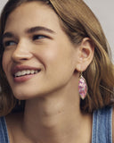 OPHELIA DROP EARRINGS GOLD LIGHT MAUVE ILLUSION