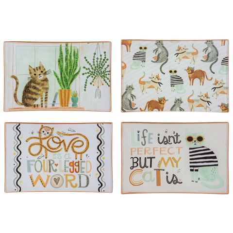 Cat Message Trinket Dish