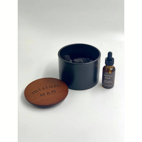 No 68 Cobalt Mixture Man Lava Rock Diffuser