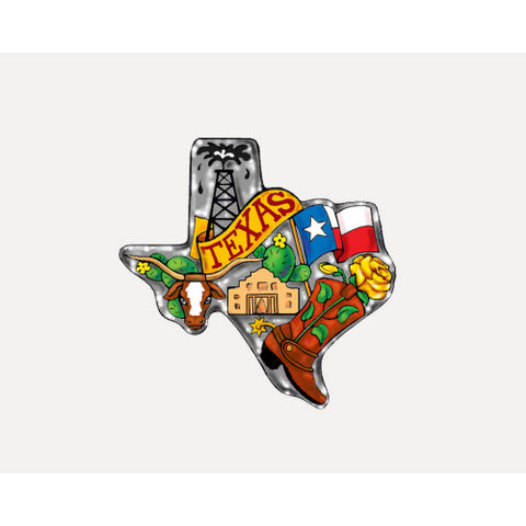 Texas State OrnAMENT, Glass, 5"