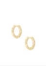 MAGGIE HUGGIE EARRINGS GOLD FILIGREE METAL