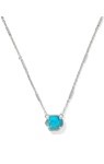 MABEL NECKLACE SILVER BRONZE VEINED TURQUOISE