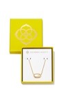 BOXED ELISA PENDANT NECKLACE GOLD IVORY MOTHER OF PEARL