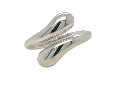 R. S. Covenant 1989 Silver Water Drop Ring