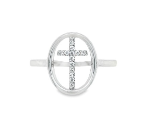 R. S. Covenant 6099 Cross Cubic Zirconia