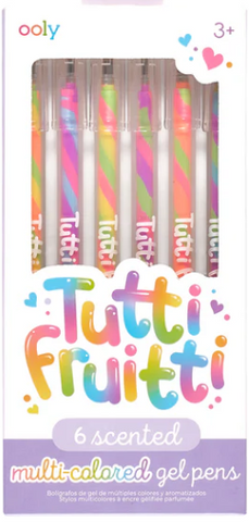 Tutti Fruitti Scented Colored Gel Pens - Set of 6