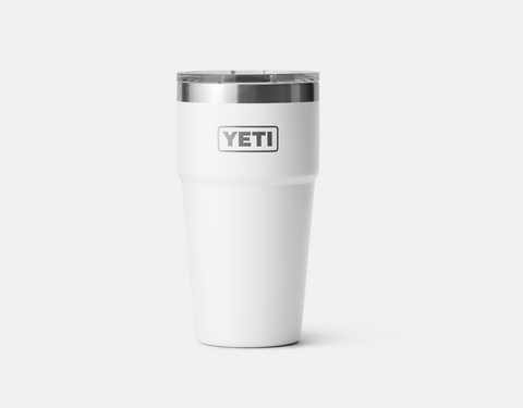 Rambler 20 oz Stackable Cup  WITH MAGSLIDER LID White