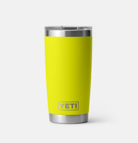 Rambler 20oz Tumbler with Magslider Lid FIREFLY YELLOW