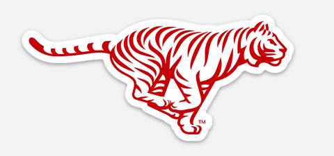 Tiger die cut sticker