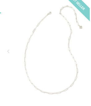 COURTNEY PAPERCLIP NCK RHOD METAL