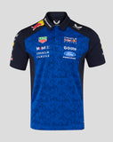 Red Bull Racing Mens Teamline Polo Shirt Shirt - Night Sky / Surf The Web