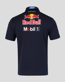 Red Bull Racing Mens Teamline Polo Shirt Shirt - Night Sky / Surf The Web