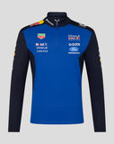 Red Bull Racing Unisex Teamline Quarter Zip Midlayer - Night Sky / Surf The Web